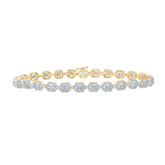 3CTW-DIA NK (5.60MM) SQUARE BAGUETTE MENS BRACELET (8.50 INCH)